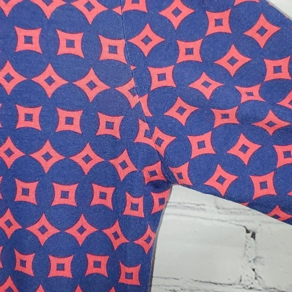 LulaRoe Blue and Red Julia Dress Size XL - Picture 4 of 8